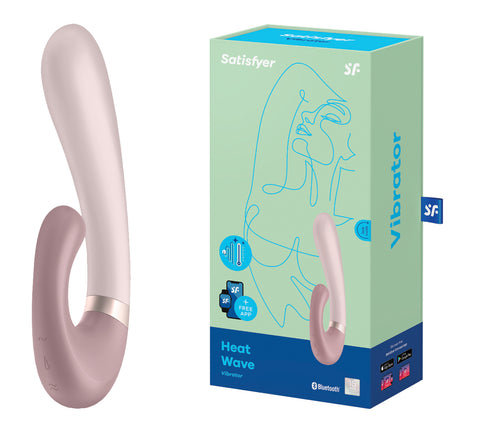 Satisfyer Heat Wave 手機APP 遙控暖感雙頭按摩棒 (紫紅色/薄荷綠) Waddy Store 