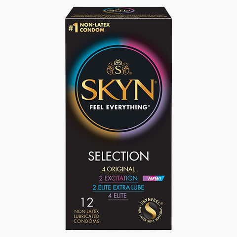 SKYN Selection 精選雜錦 PI安全套 12片裝 - Original , Elite, Elite Extra Lube, Excitation (New) Waddy Store 