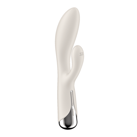 Satisfyer Spinning Rabbit 1 旋轉兔耳震動按摩棒 (藍色/淺褐色) Waddy Store 