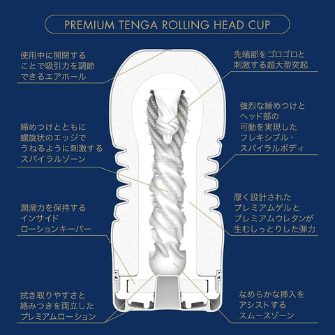 PREMIUM TENGA ROLLING HEAD CUP 第二代 Waddy Store 