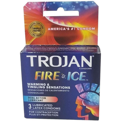 Trojan 戰神 Fire & Ice 冰火兩重天 62/52mm 乳膠安全套 3 片裝 Waddy Store 