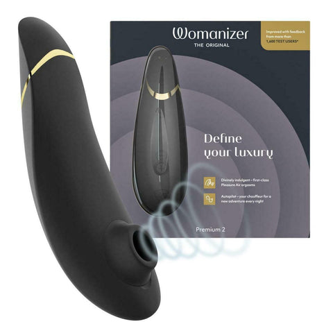 Womanizer Premium 2 智能陰蒂愉悅吸啜器 (藍紫色/莓紅色/黑色/酒紅色/灰色) Waddy Store 