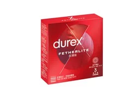 Durex 杜蕾斯 Fetherlite Thin Feel 超薄裝 乳膠安全套 3片裝 (新舊包裝隨機發送) Waddy Store 