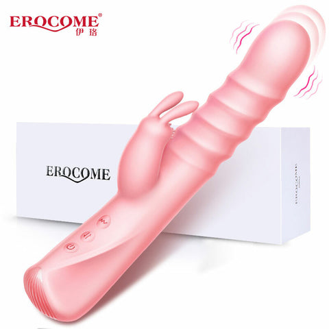 Erocome Columba 天鴿座 雙頭兔耳震動 加熱按摩棒 粉紅色 Waddy Store 