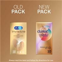 Durex 杜蕾斯 Invisible 超薄裝潤滑加量 10片裝 乳膠安全套 Waddy Store 