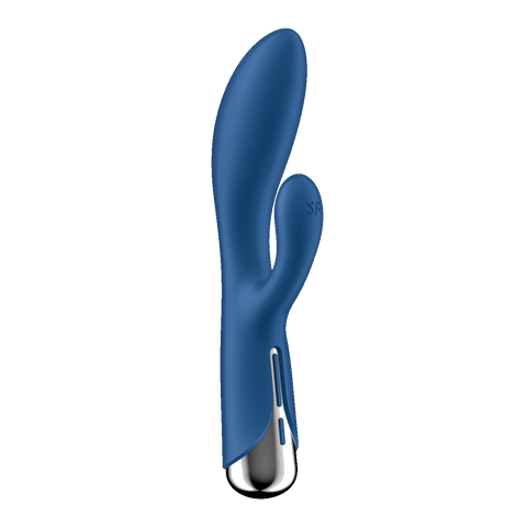 Satisfyer Spinning Rabbit 1 旋轉兔耳震動按摩棒 (藍色/淺褐色) Waddy Store 