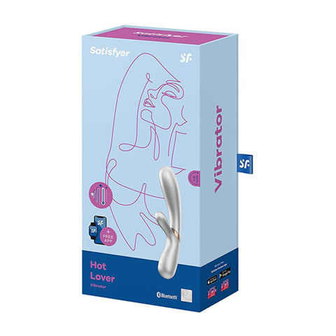 Satisfyer Hot Lover 加溫雙頭兔耳按摩棒 粉紅色 Waddy Store 