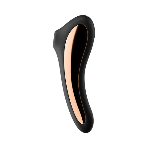 Satisfyer Dual Kiss 陰蒂震動器 (黑色/酒紅色) Waddy Store 