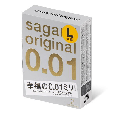 Sagami 相模原創 0.01 大碼 2 片裝 PU 安全套 Waddy Store 