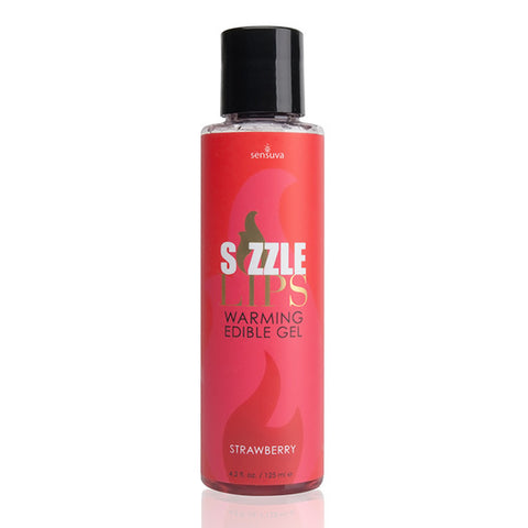 Sensuva SIZZLE LIPS 可食用熱感按摩油 士多啤梨味 125ml Waddy Store 