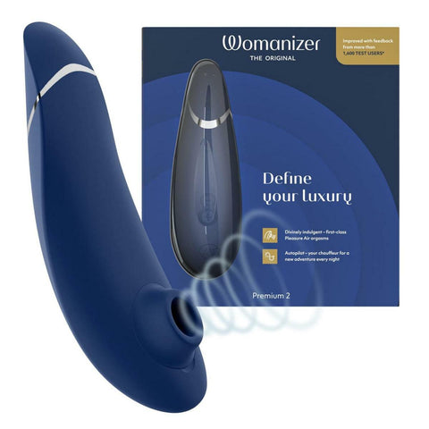 Womanizer Premium 2 智能陰蒂愉悅吸啜器 (藍紫色/莓紅色/黑色/酒紅色/灰色) Waddy Store 