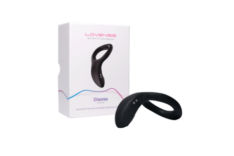 LOVENSE Diamo smart remote-controlled vibrating ring with packaging.